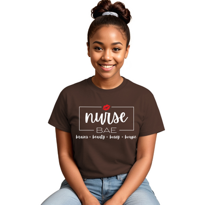 Nurse Bae Women's T-Shirt - Chocolate