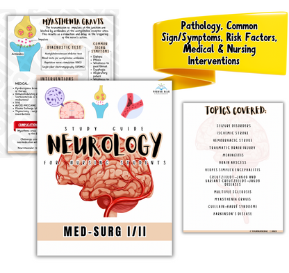 Neuro Study Guide - Med Surg I/II - Nursing Study Guide