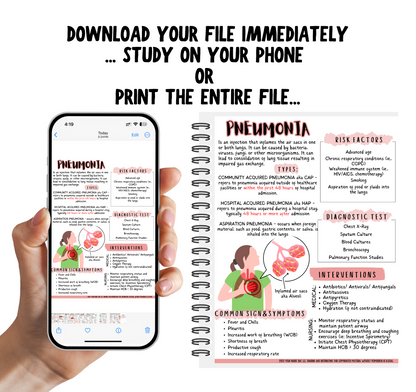 Respiratory Study Guide - Med Surg I/II - Nursing Study Guide