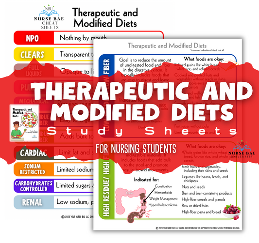 Therapeutic and Modified Diets - Nursing Study Guide