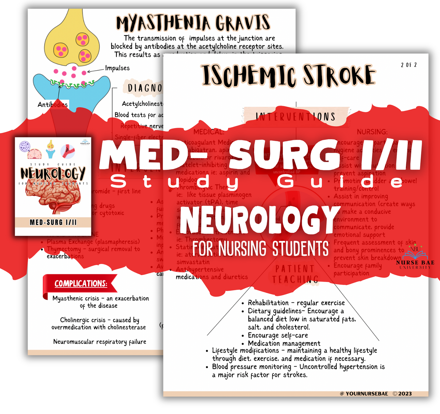 Neuro Study Guide - Med Surg I/II - Nursing Study Guide