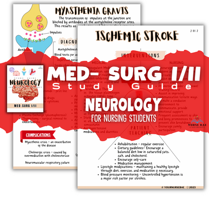 Neuro Study Guide - Med Surg I/II - Nursing Study Guide