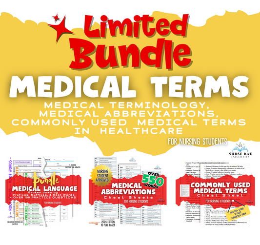 Medical Language Bundle - Nursing Study Guide