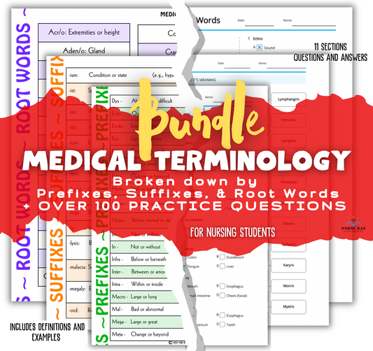 Medical Terminology - Nursing Study Guide