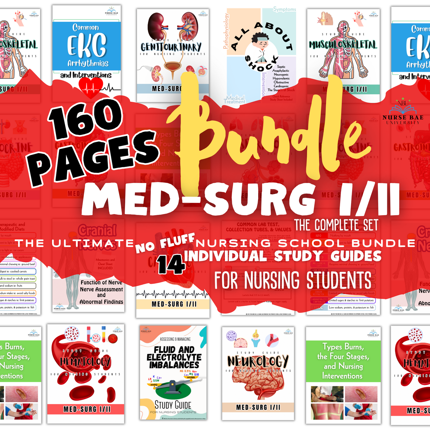 Med Surg Bundle - Med Surg I/II - Nursing Study Guide