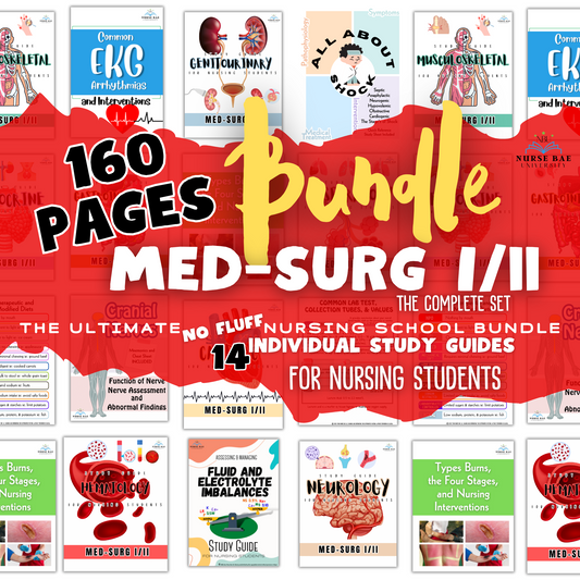 Med Surg Bundle - Med Surg I/II - Nursing Study Guide